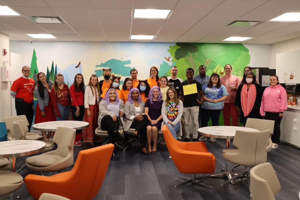 Madison Trust and Broad Financial group photo for Spirit Week 2021.