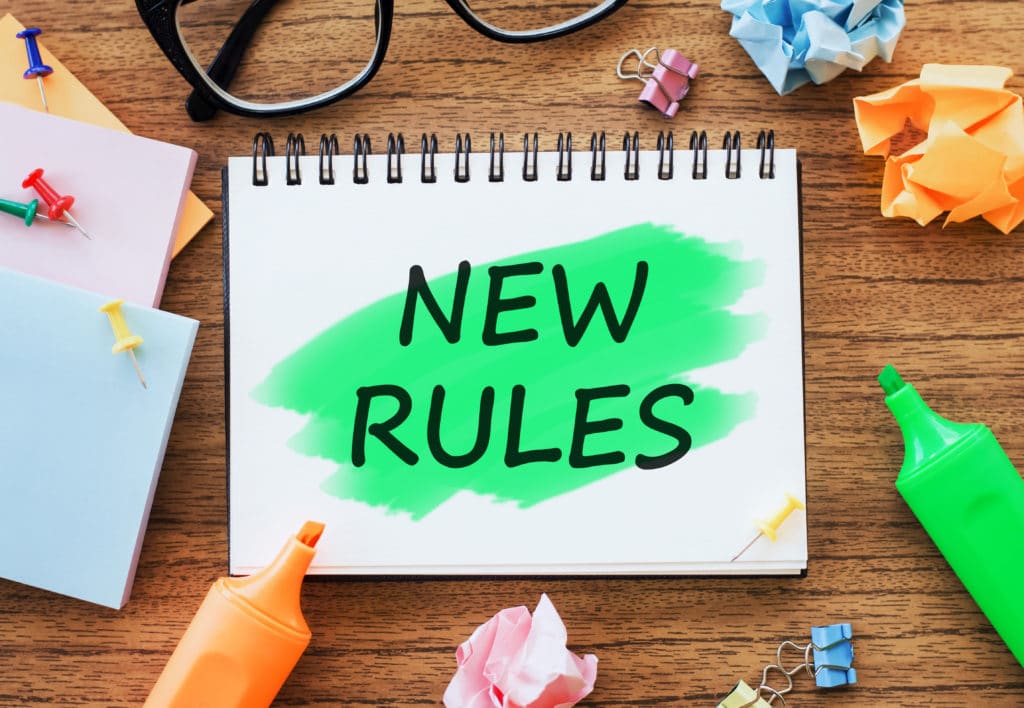 Notebook with “New Rules” highlighted in green to show that the Inherited IRA 10-Year Rule will begin in 2025.