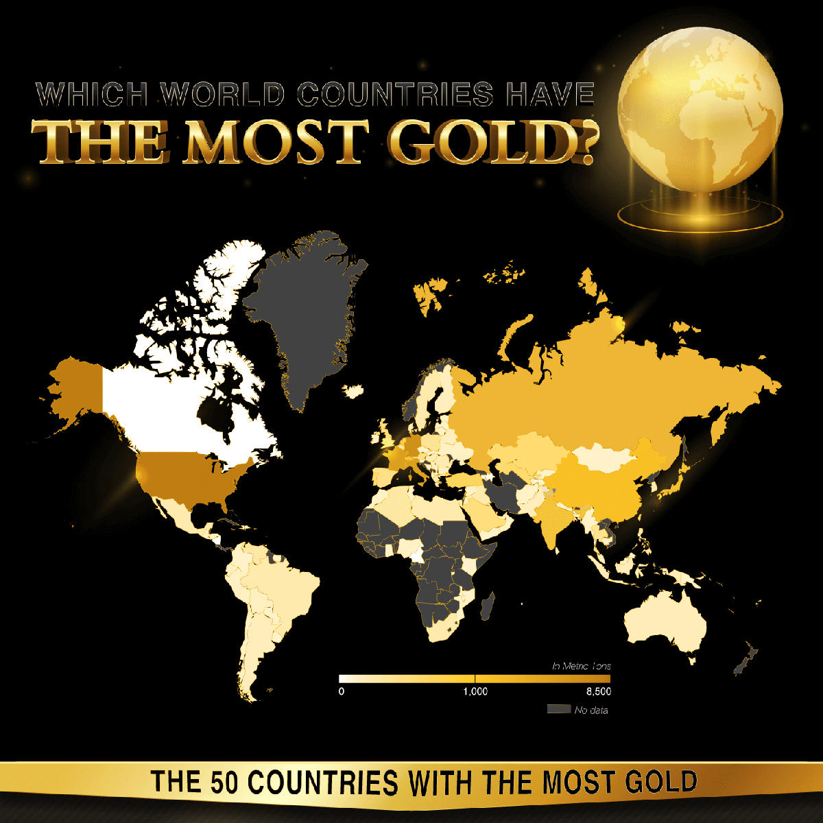 Which World Countries Have the Most Gold?