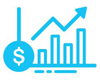 Increasing trend bar graph icon to show that your investments can grow when you choose the best Self-Directed IRA custodian that offers many investment options.