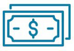 dollar bill icons to display that IRA Trusts have less fees
