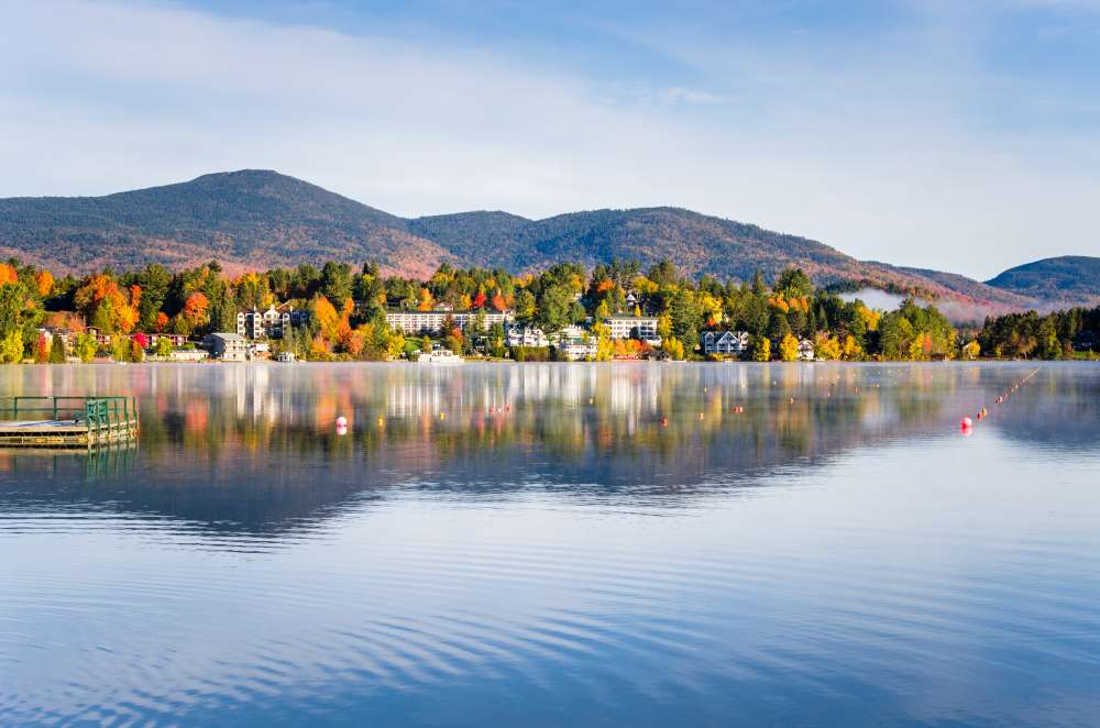 Lake Placid on a gorgeous autumn day, which is rumored to still possess precious metals.