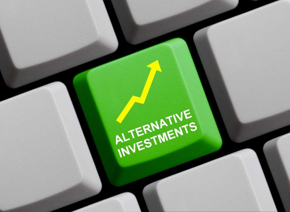 alternative investments on a keyboard increasing